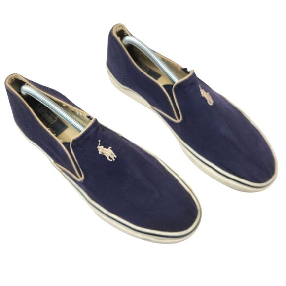 Polo Ralph Lauren Vintage Mens Slip On Low Top Casual Canvas Sneakers 11D main image 9
